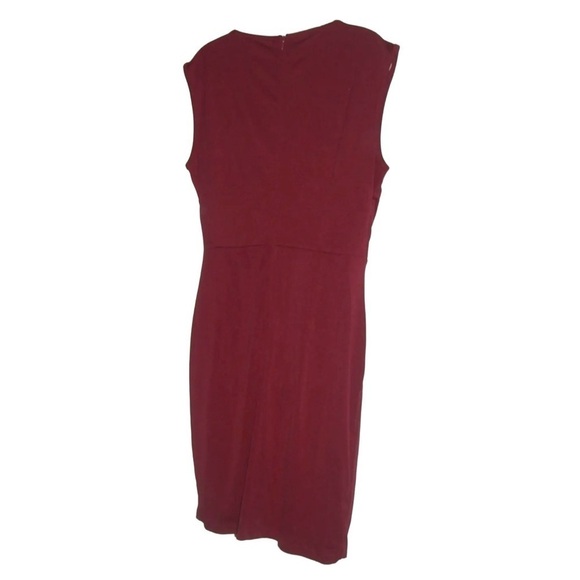 Grace Karin Dress Burgundy Wrap Front Party Cocktail Career Business NWT Sz XL - Picture 6 of 10